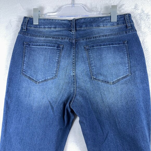 Code Bleu Chelsea Classic Straight Leg Jeans Women's Size 10 Medium Wash Blue - Picture 6 of 16